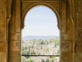 Ausblick auf Albaicin, das alte arabische Viertel gegenüber der Alhambra.