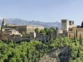 Die Alhambra ist eine bedeutende Stadtburg und eines der schönsten Beispiele des maurischen Stils der islamischen Kunst.